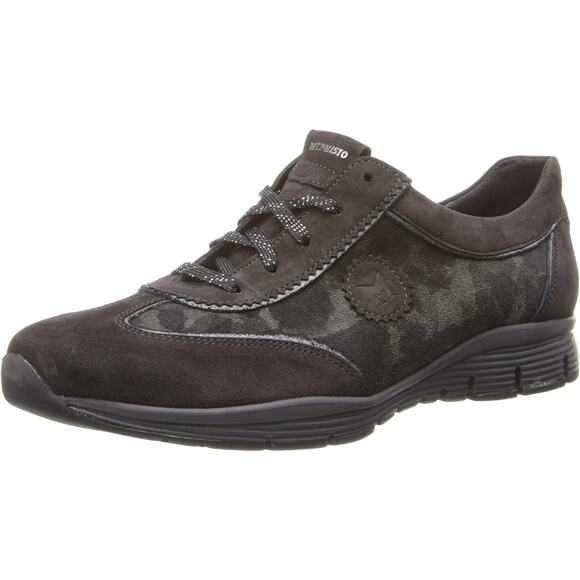 Mephisto Shoes - Mephisto Dark Brown Yael Leather Lace Up Fashion Sneaker Runoff Air-Jet Size 8